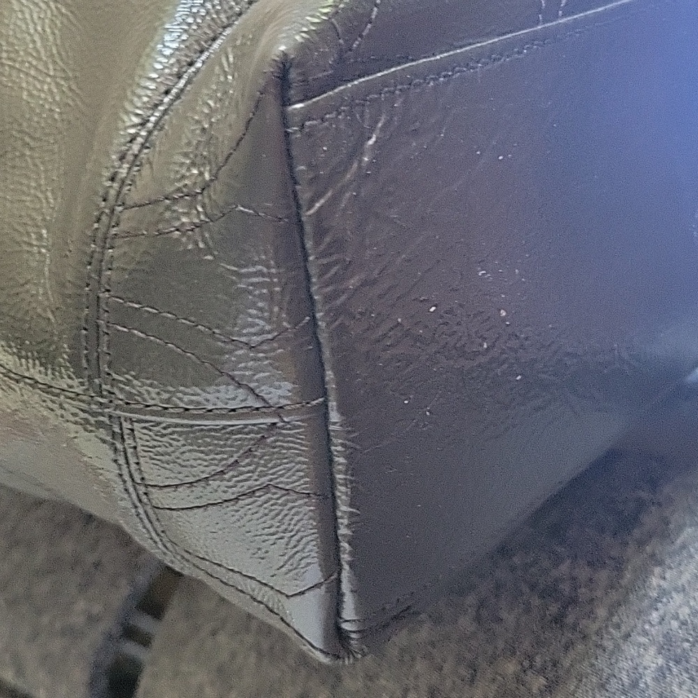 Coach Shoulder Tote Bag, Green, EUC - Picture 6 of 15